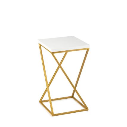 Gėlių stovėjas LOFT 40x24 cm auksinė/balta