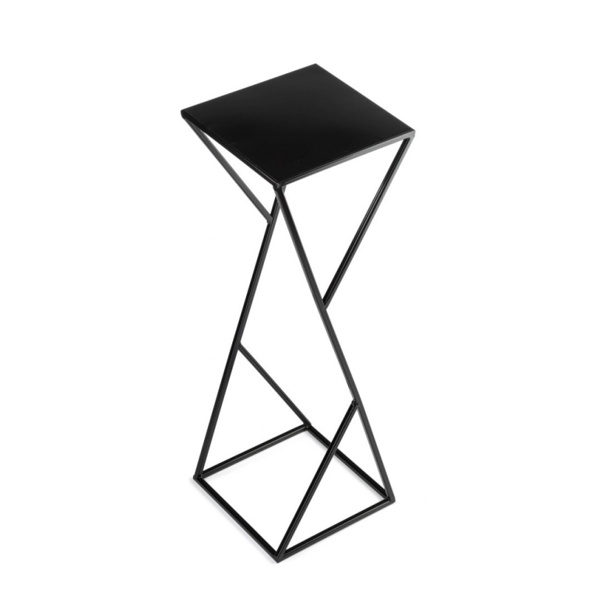 Stovas gėlėms LOFT 70x23,5 cm juodas