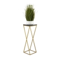 Stovas gėlėms LOFT 70x24 cm auksinė/juoda