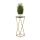Stovas gėlėms LOFT 70x24 cm auksinė/juoda