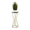 Stovas gėlėms LOFT 70x24 cm auksinė/juoda