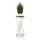 Stovas gėlėms LOFT 70x24 cm auksinė/juoda