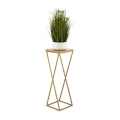 Stovas gėlėms LOFT 70x24 cm auksinė/ruda