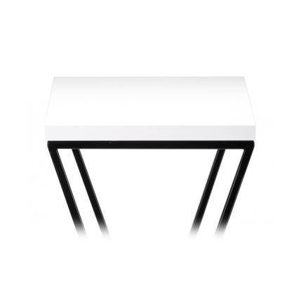 Stovas gėlėms LOFT 70x24 cm juoda/balta