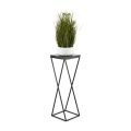 Stovas gėlėms LOFT 70x24 cm juodas