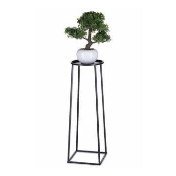 Stovas gėlėms LOFT 70x24 cm juodas