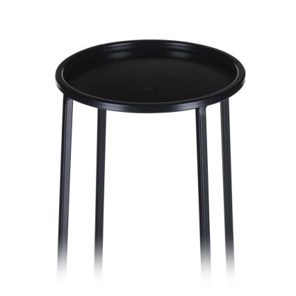Stovas gėlėms LOFT 70x24 cm juodas