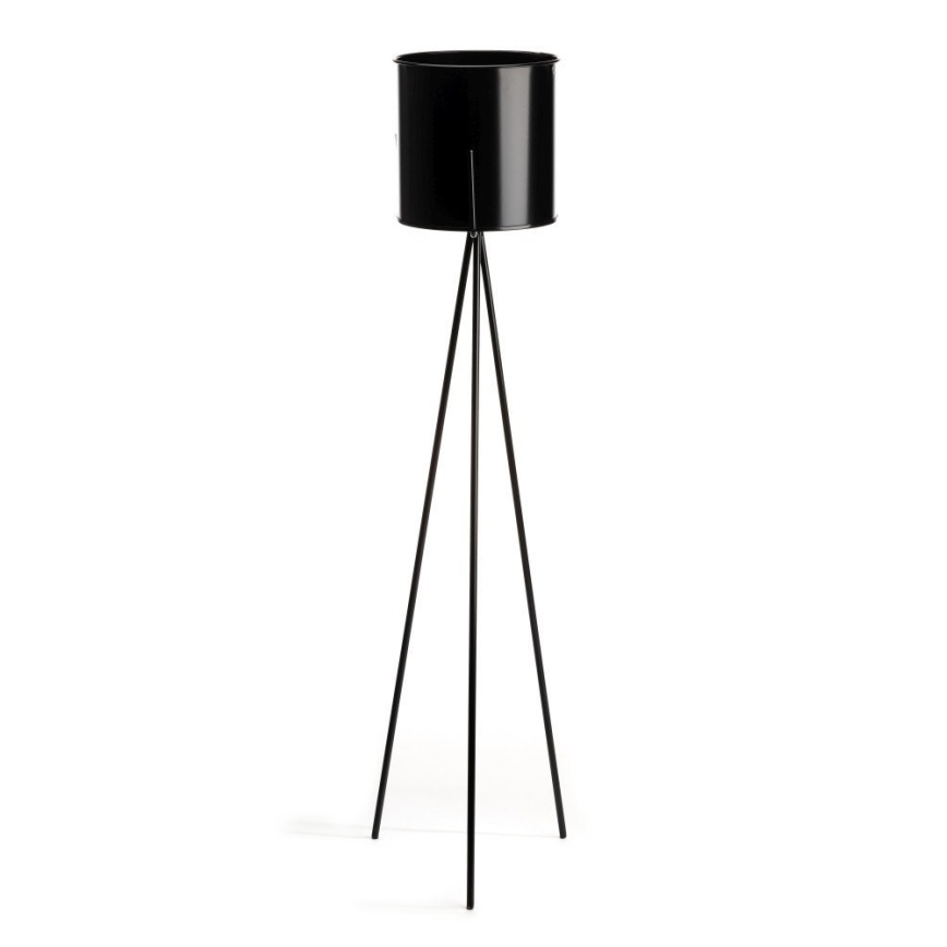 Stovas gėlėms TRIPOD 110x25 cm juodas