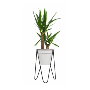 Stovas gėlių vazonui LOFT 50x30 cm juodas