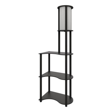 Stovas lempos su lentynėlėmis NOTO 1xE27/40W/230V juodas