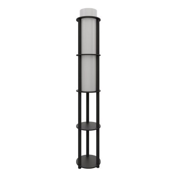 Stovas lempos su lentynomis NOTO 1xE27/40W/230V juoda