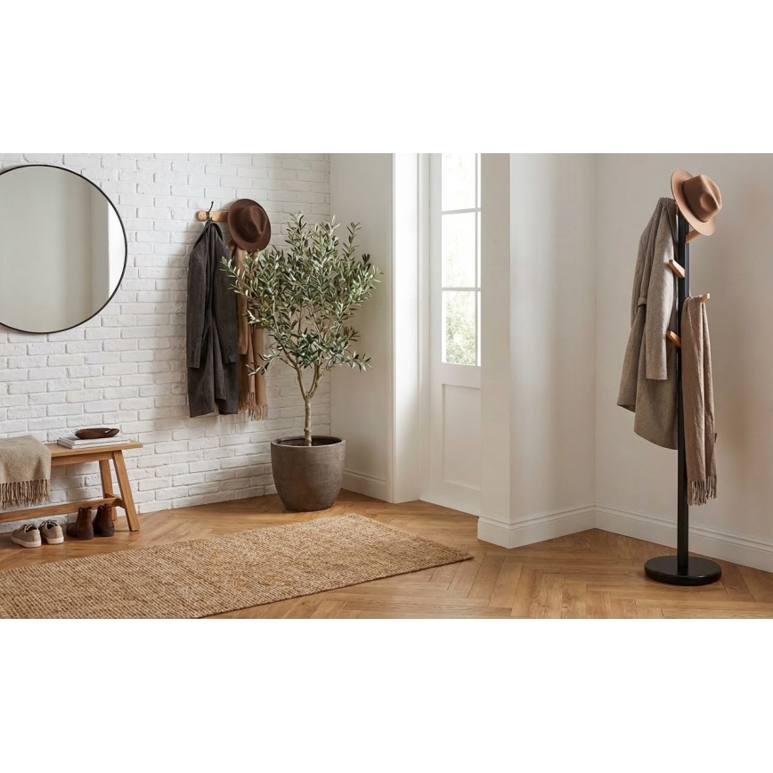 Stovas paltams 177x28 cm DOMUS juodas/smėlinis