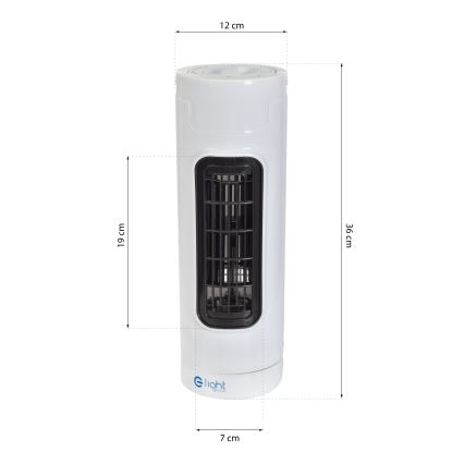 Stovintis ventiliatorius TOWER 30W/230V baltas
