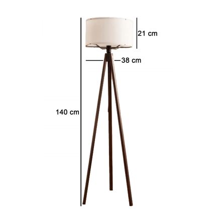 Stovėjimo lemputė AYD 1xE27/40W/230V ruda/balta