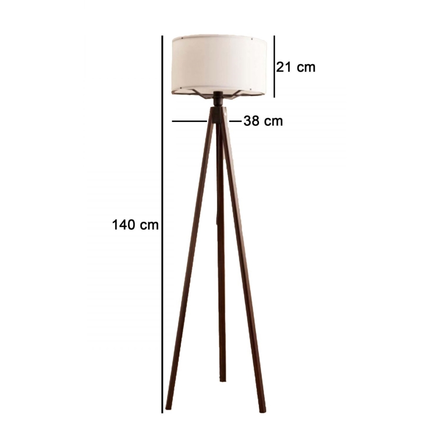 Stovėjimo lemputė AYD 1xE27/40W/230V ruda/balta