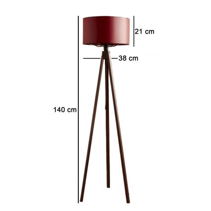 Stovėjimo lemputė AYD 1xE27/40W/230V ruda/raudona