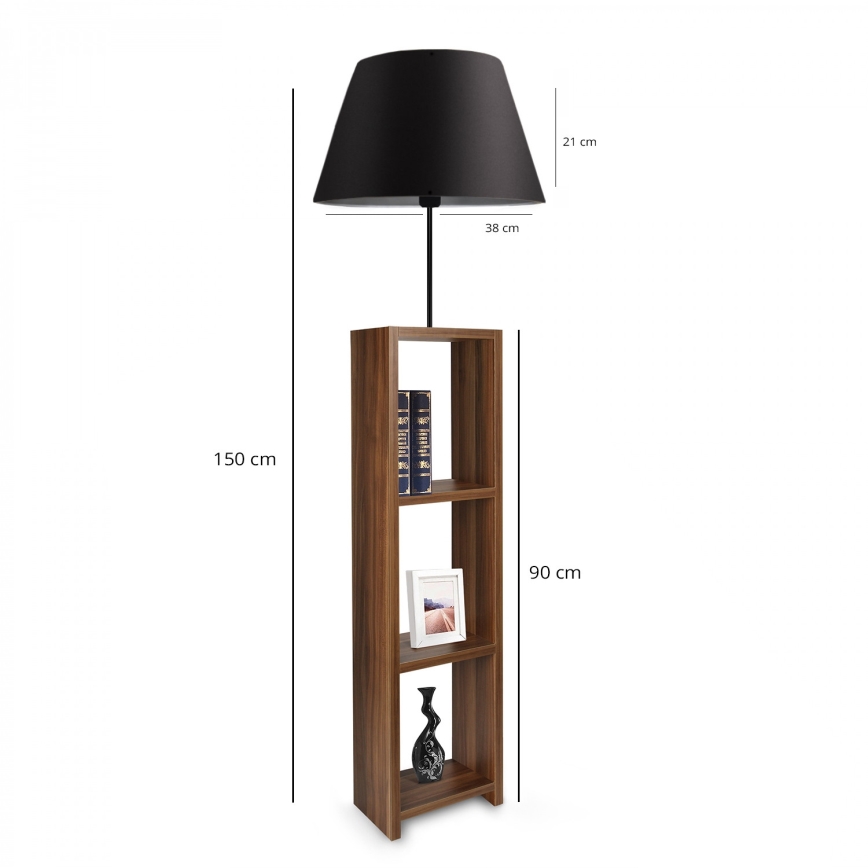 Stovelė AYD 1xE27/40W/230V ruda/juoda