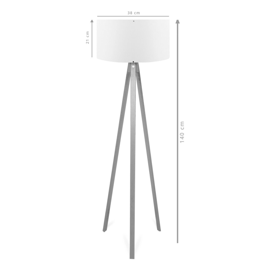 Stovimo lempa AYD 1xE27/40W/230V ruda/pilka