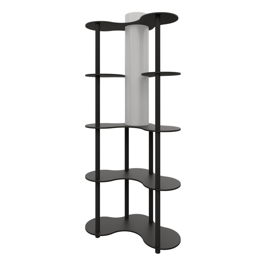 Stovinti lempa su lentynomis NOTO 1xE27/40W/230V juoda