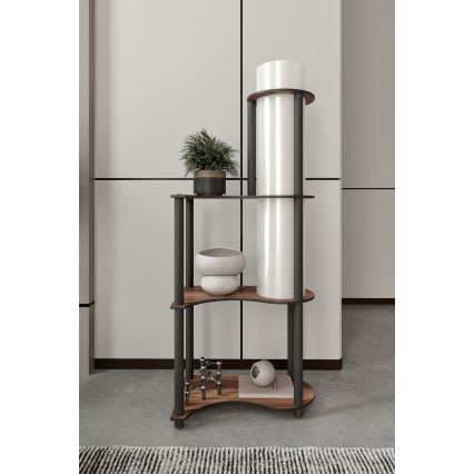 Stovinti lempos su lentynomis NOTO 1xE27/40W/230V ruda/juoda