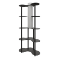Stovinti lemputė su lentynomis NOTO 1xE27/40W/230V juoda
