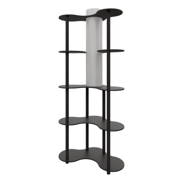 Stovinti lemputė su lentynomis NOTO 1xE27/40W/230V juoda