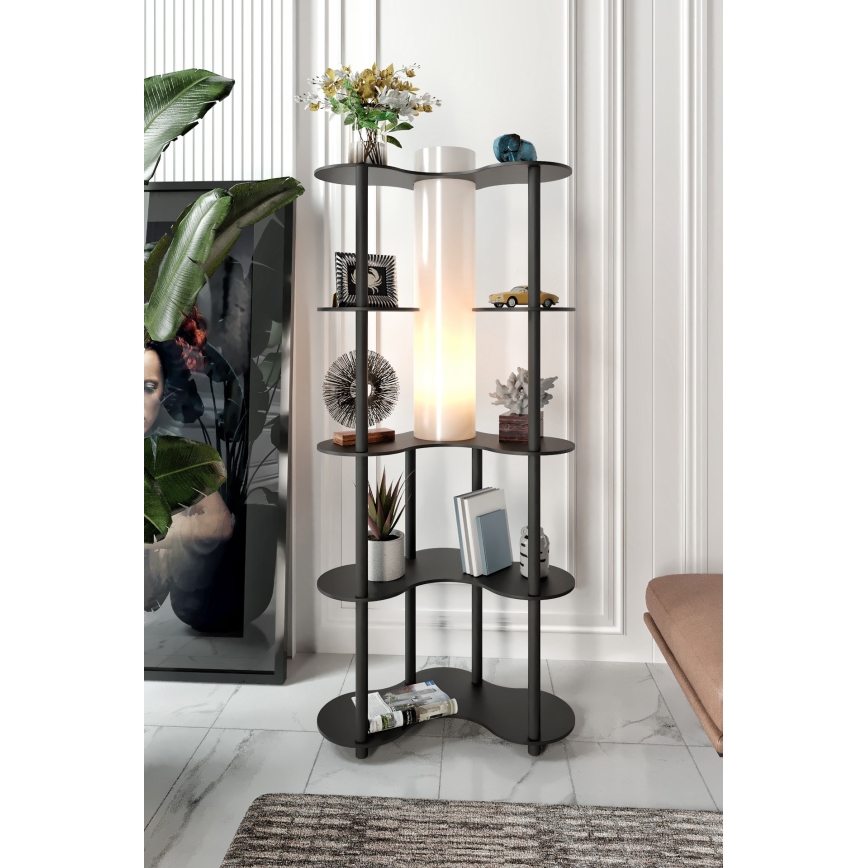 Stovinti lemputė su lentynomis NOTO 1xE27/40W/230V juoda