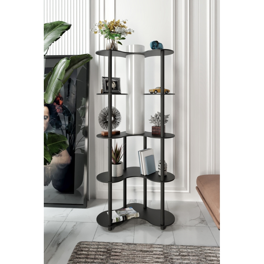 Stovinti lemputė su lentynomis NOTO 1xE27/40W/230V juoda