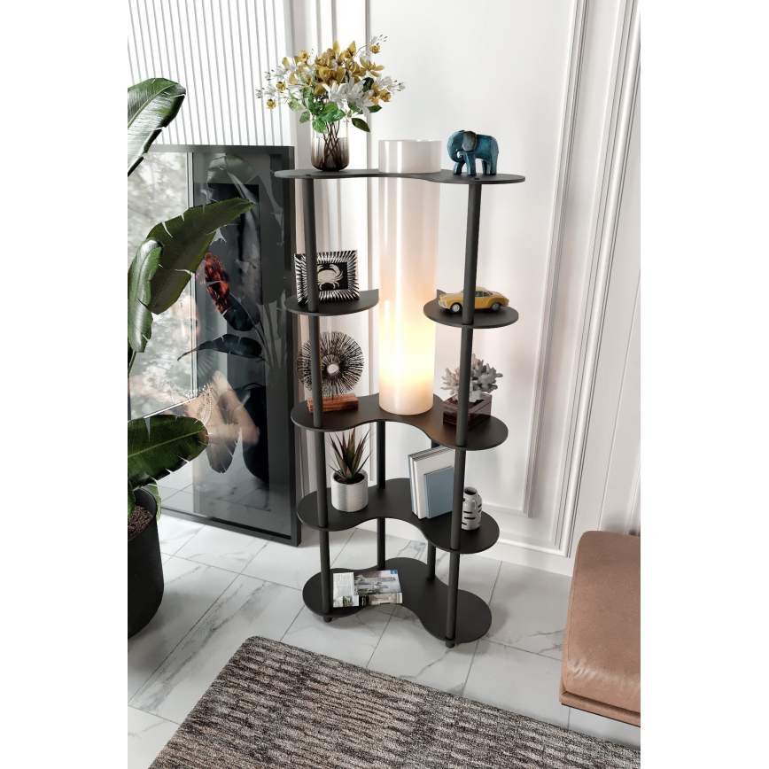 Stovinti lemputė su lentynomis NOTO 1xE27/40W/230V juoda