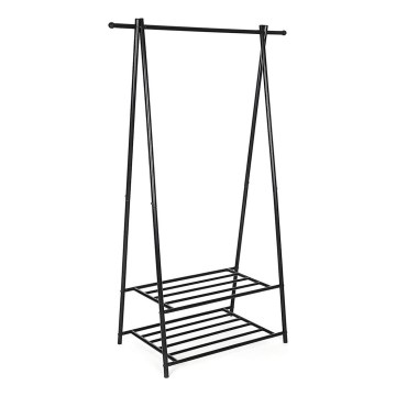 Stovinti rūbų kabyklė LINEA, juoda