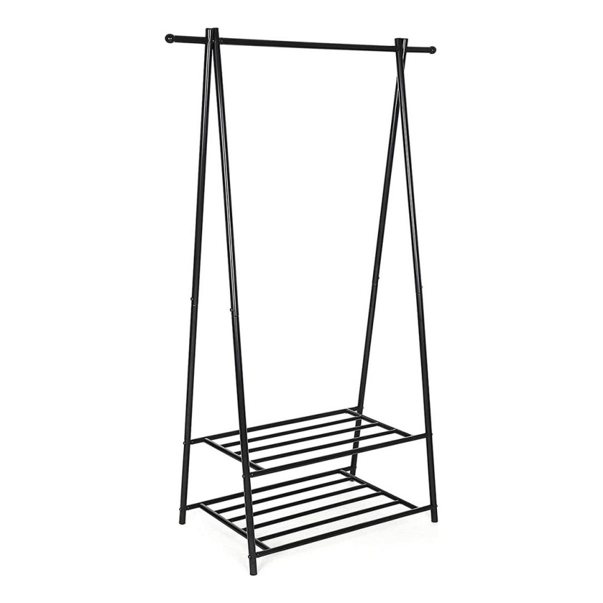 Stovinti rūbų kabyklė LINEA, juoda