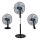 Stovintis ventiliatorius 3 viename 50W/230V juodas
