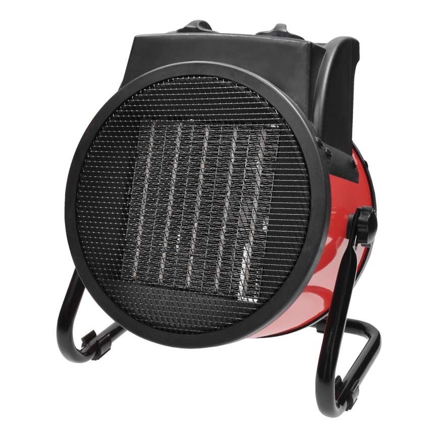 Stovintis ventiliatorius su keraminis kaitinimo elementas 3000W/230V juoda