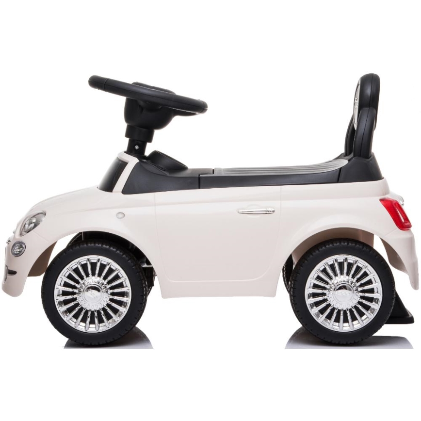 Stumiamas automobilis Fiat 500 kreminė