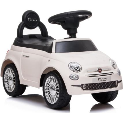 Stumiamas automobilis Fiat 500 kreminė