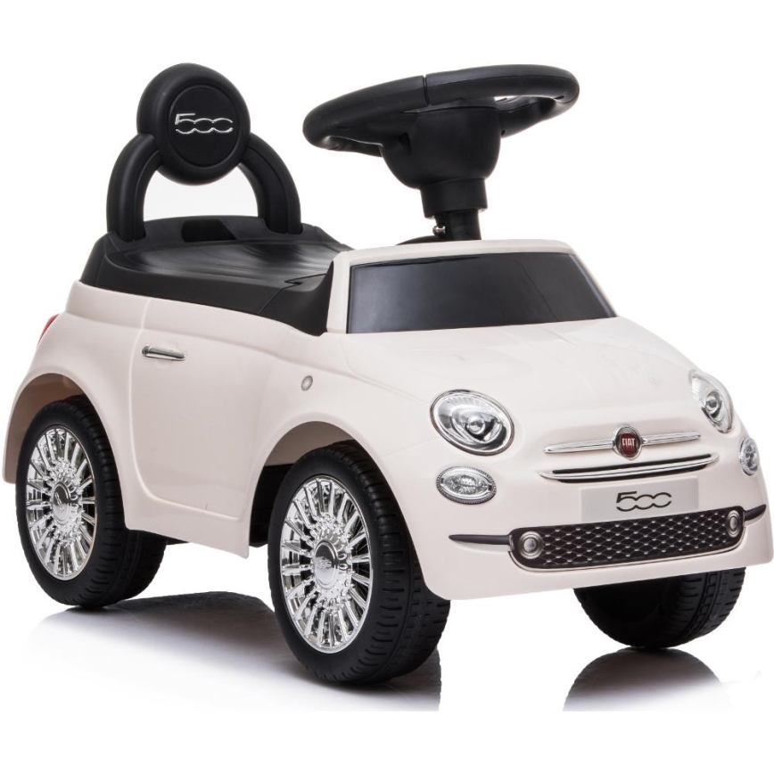 Stumiamas automobilis Fiat 500 kreminė