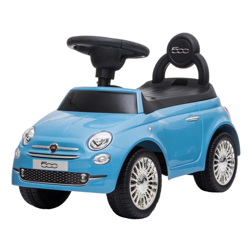 Stumiamas dviratis Fiat 500 2xAA mėlyna