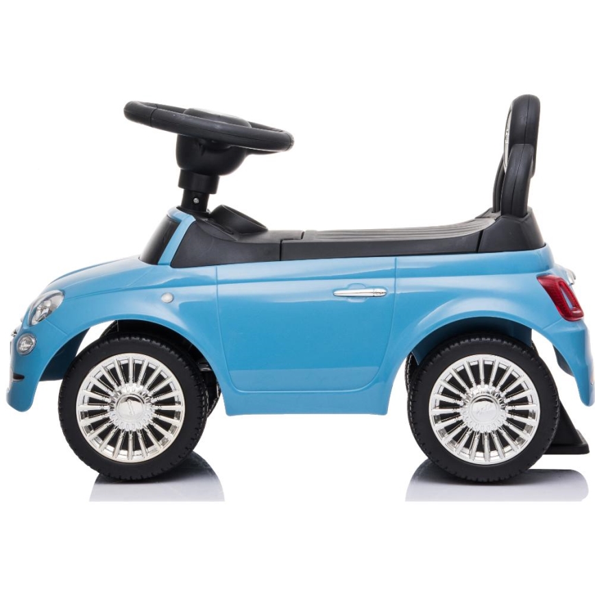 Stumiamas dviratis Fiat 500 2xAA mėlyna