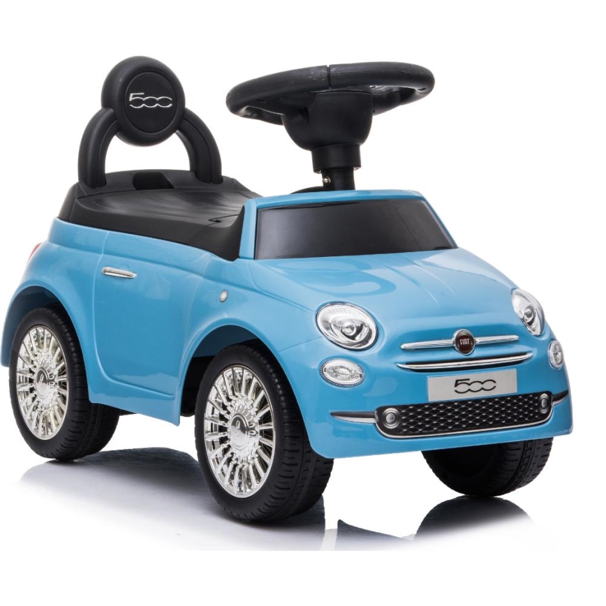 Stumiamas dviratis Fiat 500 2xAA mėlyna
