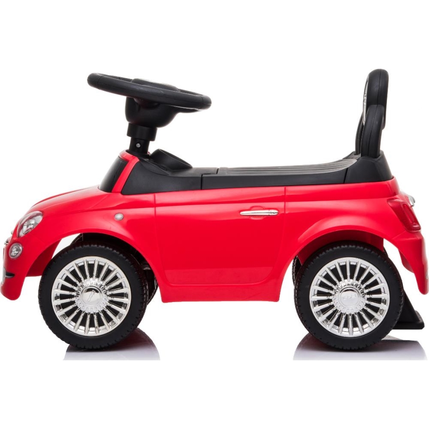 Stumiamas dviratis Fiat 500 2xAA raudona