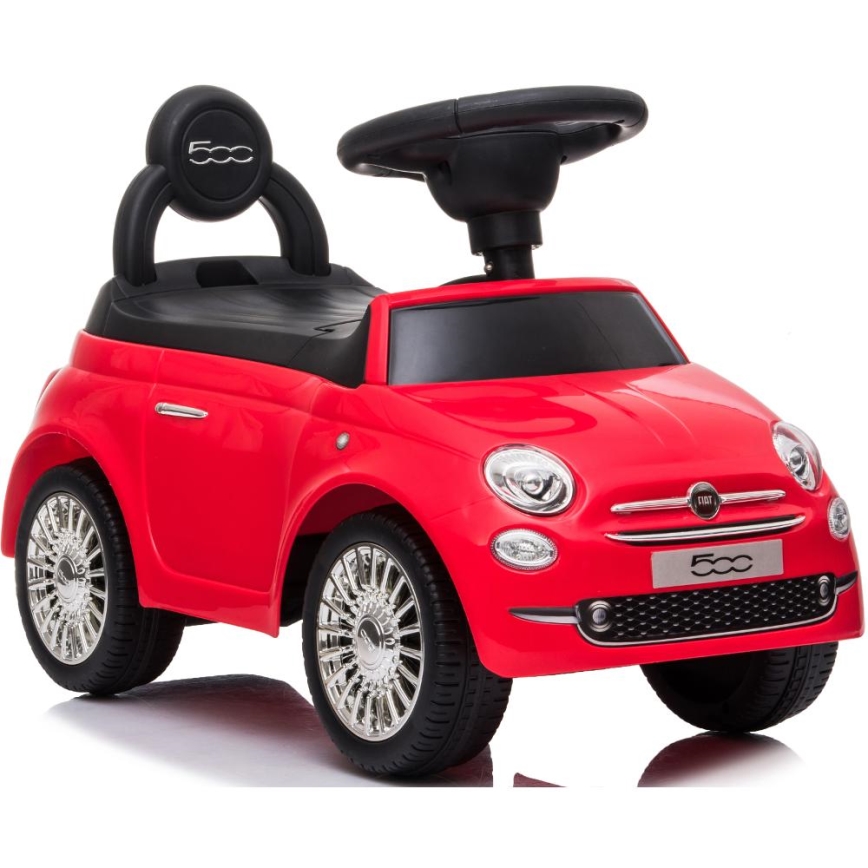 Stumiamas dviratis Fiat 500 2xAA raudona