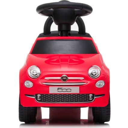 Stumiamas dviratis Fiat 500 2xAA raudona
