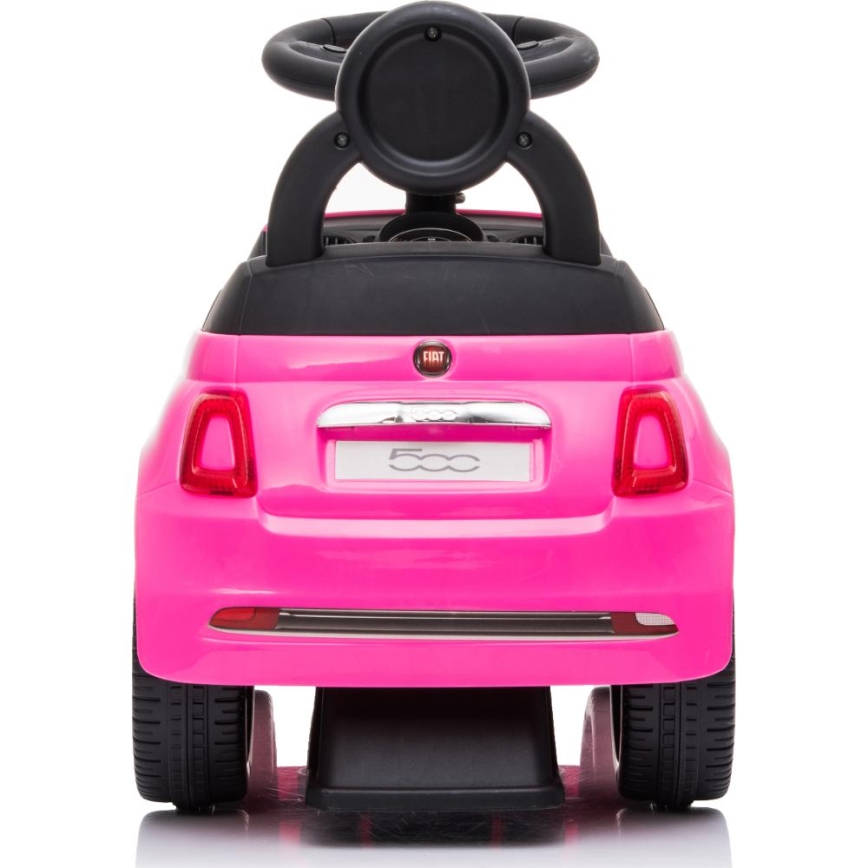 Stumiamas dviratis Fiat 500 2xAA rausva