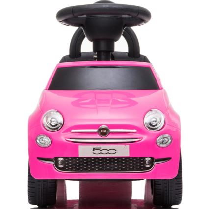 Stumiamas dviratis Fiat 500 2xAA rausva