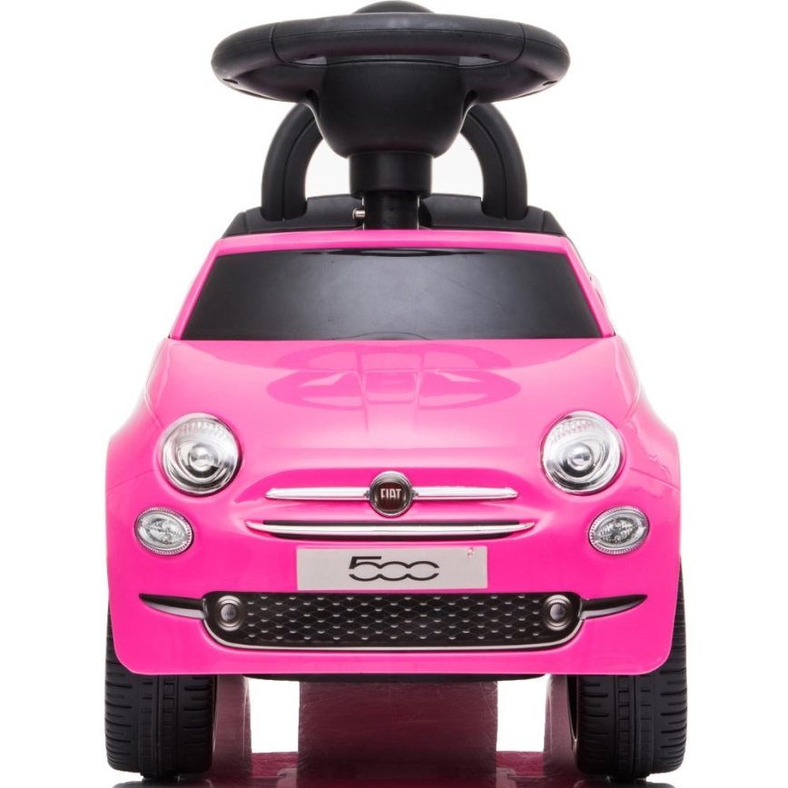 Stumiamas dviratis Fiat 500 2xAA rausva