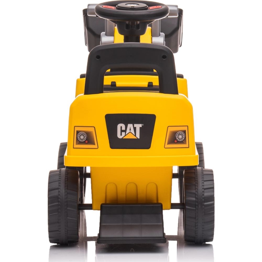 Stumiamas dviratis krautuvas CAT 2xAA geltona/juoda