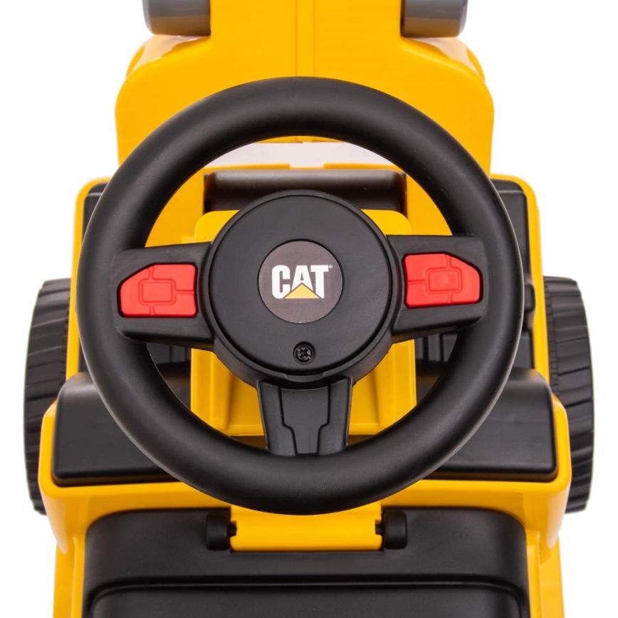 Stumiamas dviratis krautuvas CAT 2xAA geltona/juoda
