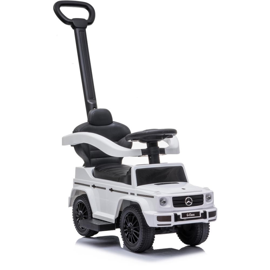 Stumiamas dviratis Mercedes G350d 3in1 2xAA balta/juoda