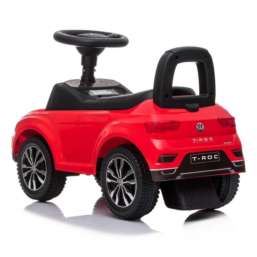 Stumiamas dviratis Volkswagen 2xAA raudona/juoda