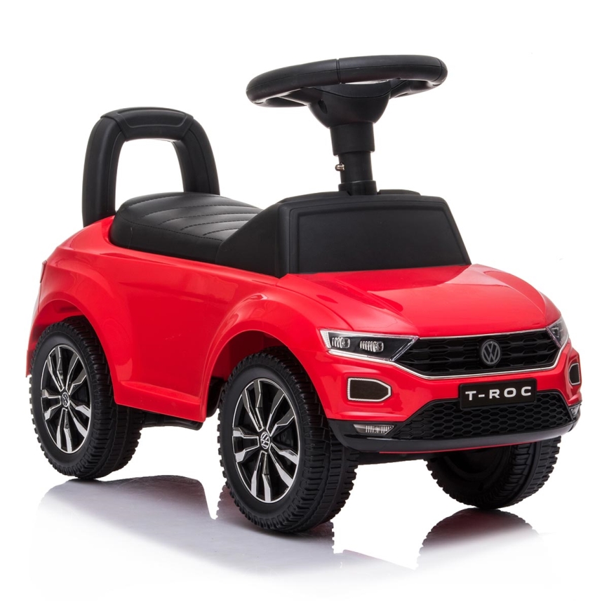 Stumiamas dviratis Volkswagen 2xAA raudona/juoda